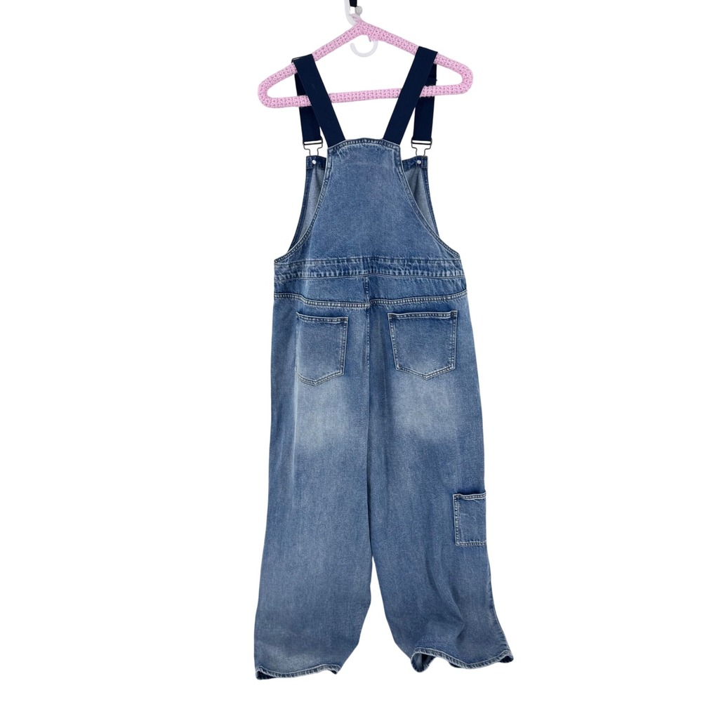 Cider Overalls XL Wide Leg Denim Carpenter Retro Boho Utility Streetwear Baggy - Picture 2 of 9